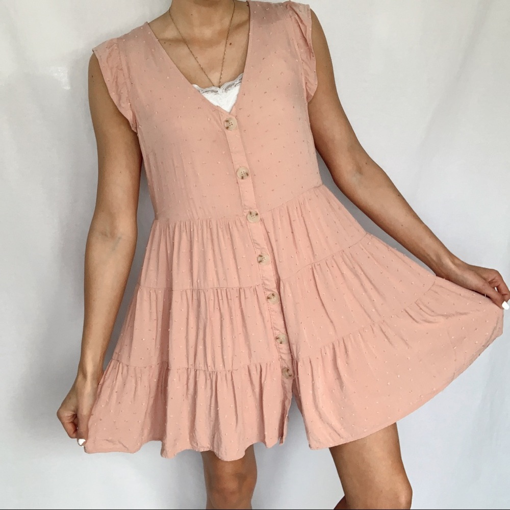 Sweet Wanderer XL (fits Medium) Pink Casual Dress